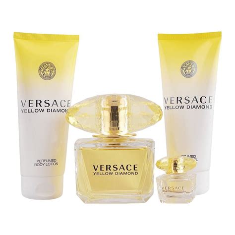 versace yellow diamond gift set dillard's|yellow diamond backpack set Versace.